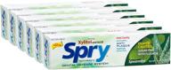 xlear spry toothpaste with fluoride: dentist recommended 6-pack to fight cavities and gum disease with xylitol logo