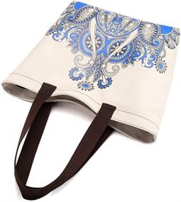 img 3 attached to COTEetCI Canvas Handbag Shoulder Top Handle
