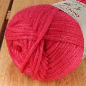 img 2 attached to 🧶 JubileeYarn Simply Chunky Yarn - Hot Pink - Bulky Acrylic - 2 Skeins