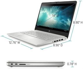 img 2 attached to 💻 Ноутбук HP с диагональю 14 дюймов, процессор Ryzen 3, серебристый, 4 ГБ оперативной памяти, 128 ГБ твердотельного накопителя (совместим с Google Classroom)