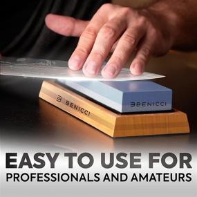 img 2 attached to 🔪 Enhance Precision & Performance: Professional Knife Sharpening Whetstone 1000