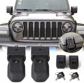 img 3 attached to 🔒 RT-TCZ Hood Latches: Anti-Theft Kit for 2018-2019 Jeep Wrangler JL - 2-Door, 4-Door Security Accessories