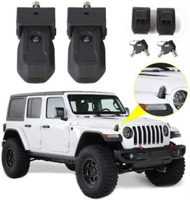 img 4 attached to 🔒 RT-TCZ Hood Latches: Anti-Theft Kit for 2018-2019 Jeep Wrangler JL - 2-Door, 4-Door Security Accessories