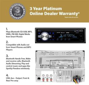 img 3 attached to Автомобильная стереосистема SDC26B от Sound Storm Laboratories - одно DIN, Bluetooth аудио, громкое громкоговорение, встроенный микрофон, MP3 плеер, CD, USB порт, AUX вход, АМ/ФМ настраиваемый приемник, беспроводное дистанционное управление.
