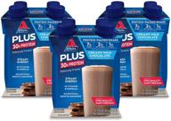 🥤 atkins plus protein-packed shake - creamy milk chocolate flavour with 30g high-quality protein - keto-friendly & gluten free (12 shakes) logo