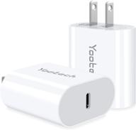 [2 шт.] yootech 20w блок usb c стенного зарядного устройства - совместим с iphone 13/13 mini/13 pro/13 pro max/12 series/11 series/se/magsafe, galaxy s21/s20, ipad pro, airpods pro и другими - usb c зарядное устройство для лучшего seo логотип