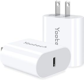 img 4 attached to [2-Pack] Yootech 20W USB C Wall Charger Block - Compatible with iPhone 13/13 Mini/13 Pro/13 Pro Max/12 Series/11 Series/SE/MagSafe, Galaxy S21/S20, iPad Pro, AirPods Pro and More - USB C Charger for Better SEO