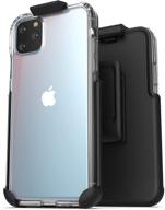 📱 encased iphone 11 pro max belt clip case (2019): ultra slim design with clear back and holster for maximum protection logo