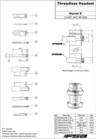 img 1 attached to FSA Duron X 1-inch Threaded Headset - Sealed Bearings (22.4/26.4mm) - Silver | XTE1713