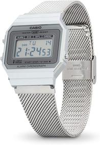 img 3 attached to ⌚ Casio Collection A700WEM-7AEF Унисекс Серебристый Хронограф