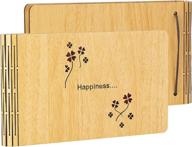 📸 csdym small photo album 4x6: capture happiness in a wooden cover picture book, holds 50 photos – perfect gift логотип