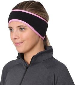 img 1 attached to 🏃 TrailHeads Women's Ponytail Headband for Winter Running - Fleece Earband Included