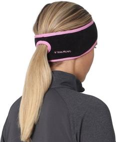 img 2 attached to 🏃 TrailHeads Women's Ponytail Headband for Winter Running - Fleece Earband Included