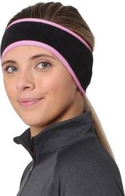 img 4 attached to 🏃 TrailHeads Women's Ponytail Headband for Winter Running - Fleece Earband Included