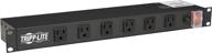 💡 tripp lite rs1215-ra rackmount network-grade pdu power strip, 12 outlets wide-spaced with right angles, 15a, 15ft cord and 5-15p plug, black логотип