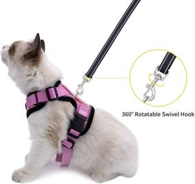 img 2 attached to Luxroom Harness Walking Adjustable Rabbits Cats for Collars, Harnesses & Leashes
