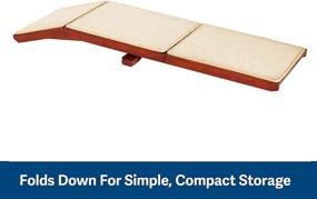 img 2 attached to 🛋️ PetSafe CozyUp Dog Sofa Ramp - Folding Wood Dog Ramp for Couches and Sofas - Indoor Pet Ramp with Non-Slip Carpet, Holds up to 100 lb - Easy Storage & Couch Access for Dogs and Cats