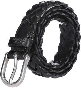 img 4 attached to 👩 Stylish Stainless Steel Braided Leather Women's Accessories and Belts by Falari