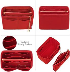 img 3 attached to 👜 Efficient Organizer Handbag for Women: Neverfull Longchamp Accessories Solution