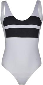 img 2 attached to Hurley Women's Hybrid Swimsuit Bodysuit - Stylish Clothing and Swimwear for Women
