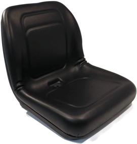 img 1 attached to Lawn Mower & Garden Tractor UTV/ATV Seat - Universal Mount, High Back Vinyl, Black, B1LGT100BL