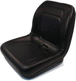 img 4 attached to Lawn Mower & Garden Tractor UTV/ATV Seat - Universal Mount, High Back Vinyl, Black, B1LGT100BL