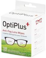 👓 enhanced clarity guaranteed: optiplus anti fog lens wipes - say goodbye to foggy lenses! logo