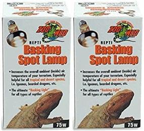 img 3 attached to 🦎 Zoo Med 2-Pack of Repti Basking Spot Lamps, 75W - Optimal Choice for Reptile Lighting