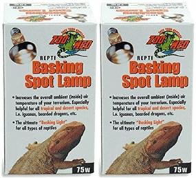 img 2 attached to 🦎 Zoo Med 2-Pack of Repti Basking Spot Lamps, 75W - Optimal Choice for Reptile Lighting