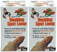 🦎 zoo med 2-pack of repti basking spot lamps, 75w - optimal choice for reptile lighting logo