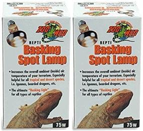 img 4 attached to 🦎 Zoo Med 2-Pack of Repti Basking Spot Lamps, 75W - Optimal Choice for Reptile Lighting