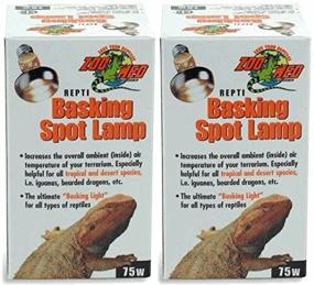 img 1 attached to 🦎 Zoo Med 2-Pack of Repti Basking Spot Lamps, 75W - Optimal Choice for Reptile Lighting