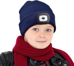 img 4 attached to Etsfmoa Unisex Children Rechargeable Headlamp Boys' Accessories : Hats & Caps