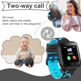 img 3 attached to 🎁 HuaWise Smart Watch for Kids - HD Touch Screen Game Watch, Waterproof Kids Smartwatch with Music Player, Durable Camera, Alarm Clock - Perfect Birthday Gift