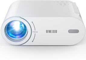 img 4 attached to Ультра-фиолетовый UWJXU 4500 люксовый мини-проектор: портативная видео 📽️ проекция с поддержкой Full HD, линза Blue-ray и совместимость с множеством устройств