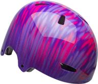 bell ollie bike & skate helmet: pretty pink/purple protection for biking and skating logo