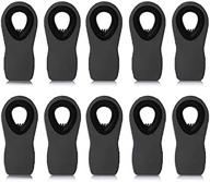 🖇️ efficient magnetic clip for food storage: black (pack of 10) логотип