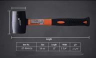 🔨 edward tools: heavy-duty harden rubber mallet for high impact tasks логотип