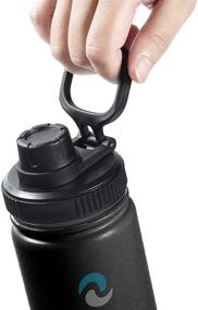 img 1 attached to 💧 Premium NuRich Hydro Wide Mouth Spout Twist Chug Replacement Lid | Fits Hydroflask, Nalgene, Klean Kanteen & More | 12-64 Ounce Water Bottle Accessories