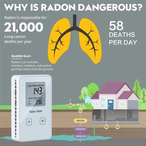 img 3 attached to Radon Detector for Home – Portable Radon Meter, Long & Short Term Monitor, Rechargeable Battery Powered – Complete Radon Test Kit