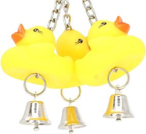 img 2 attached to 🐦 Bonka Bird Toys - Ducky Ringer Bird Toy for Parrot Cages, Cockatiels, Conures, and Parakeets - 922