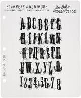 💌 grudge alphabet cling stamps by tim holtz - 7"x8.5 logo