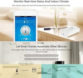 img 3 attached to 🏡 Enhance Your DIY Smart Home: Sonoff TH16 WiFi Smart Temperature and Humidity Monitoring Switch with SI7021, Compatible with Alexa and Google Assistant