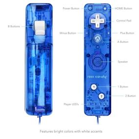 img 2 attached to 🎮 PDP PL-8560B Rock Candy Gesture Controller for Nintendo Wii/Wii U, Blueberry Boom