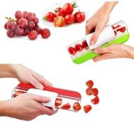 🍅 versatile 1 piece manual fruit and tomato slicer - perfect for salad, grapes, and cherries in random color! logo