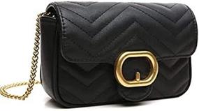 img 1 attached to CrossLandy Quilted Crossbody Shoulder Handbags Women's Handbags & Wallets for Shoulder Bags