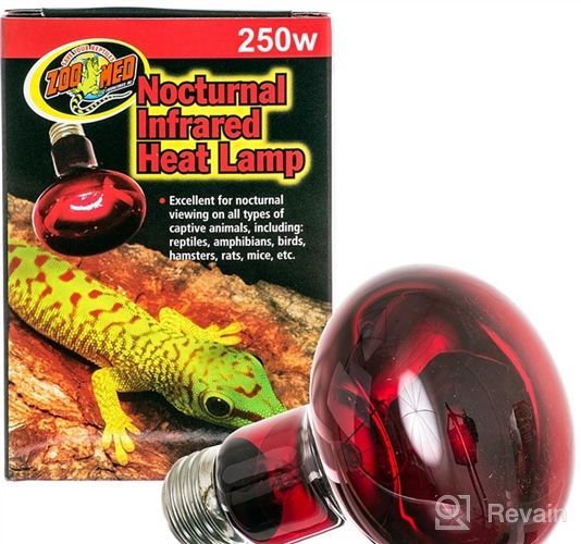 img 1 attached to 🦎 DGE Reptile Basking Spot Bulb, 100W Infrared Heat Lamp for Bearded Dragon - Red Light Bulbs for Reptiles and Amphibians (2 Pack) review by Wendy Rodriguez