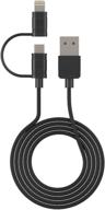 📱 certified cellet lightning iphone charging cable: apple mfi charger cord for iphone and ipad (lightning and micro usb combo) -black logo