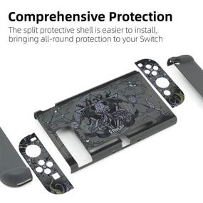 img 3 attached to 🎮 GeekShare Slim Cover Case for Nintendo Switch and Joy Con - Shock-Absorption and Anti-Scratch Protection [video game]