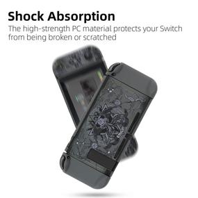 img 2 attached to 🎮 GeekShare Slim Cover Case for Nintendo Switch and Joy Con - Shock-Absorption and Anti-Scratch Protection [video game]